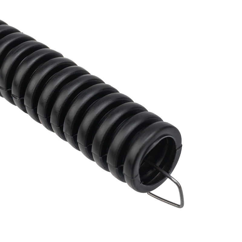Труба гофрированная ПНД, с зондом, черная, Ø20 мм (бухтa 10 м/уп.) Rexant